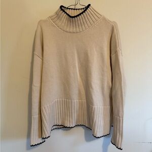GAP Turtleneck sweater, black detailing